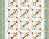 Dragonfly Dance Throw Quilt Pattern (Digital Download)