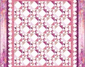 Passion Queen Quilt Pattern uses 10" Layer Cakes (Digital Pattern)