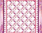 Passion Queen Quilt Pattern uses 10" Layer Cakes (Digital Pattern)