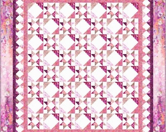 Passion Queen Quilt Pattern uses 10&quot; Layer Cakes (Physical Pattern)