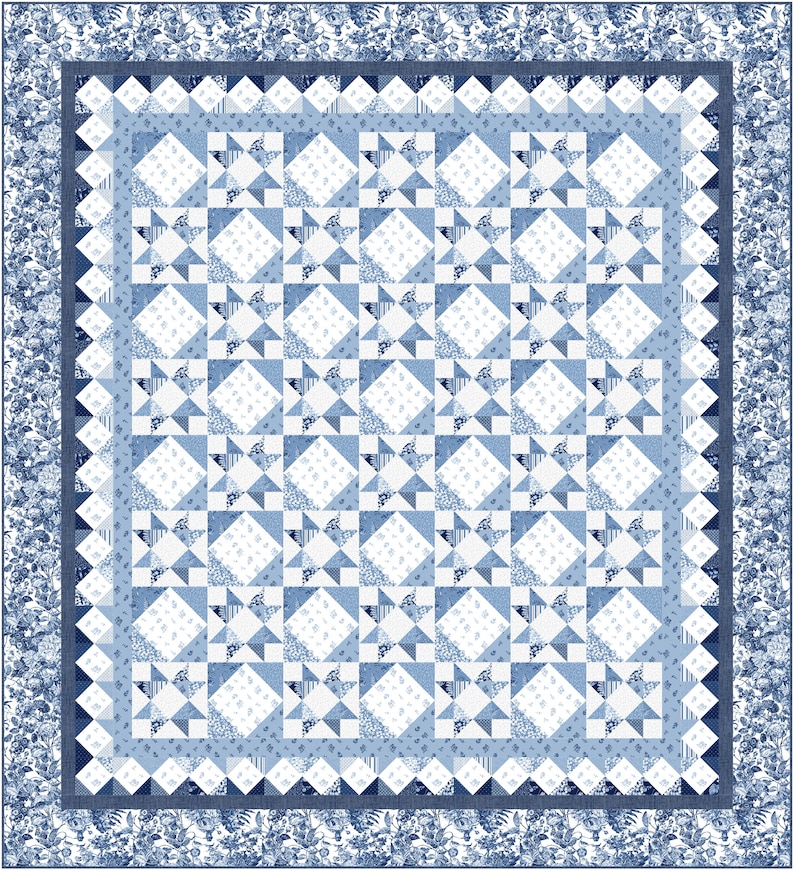 Eternity Queen Sized Quilt Pattern Digital Pattern image 2