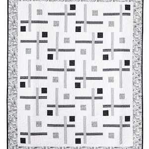 Corey Modern Lap Quilt Digital Pattern  (Digital Pattern)