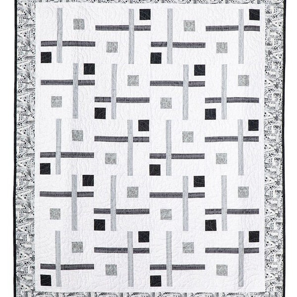 Corey Modern Lap Quilt Digital Pattern  (Digital Pattern)