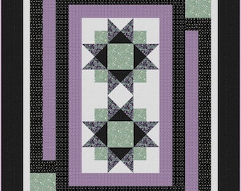 Smoke and Mirrors Lap Quilt Pattern (Physical Pattern)