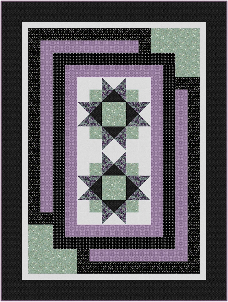 Smoke and Mirrors Lap Quilt Pattern Digital Pattern image 1