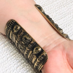 Afghanische Kuchi Traditionelle Hochzeit Party Bauchtanz Hand-E-Handarbeit Verarbeitung Vintage Ethno Tribal Kuchi Manschetten Vintage Armband. 8 Bild 7