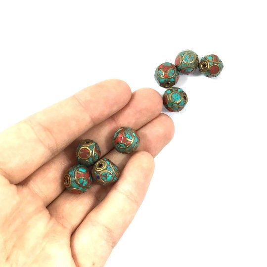 Collana Turchese Dal Nepal - Gioielli Del Commercio Equo E Solidale - Foto 2