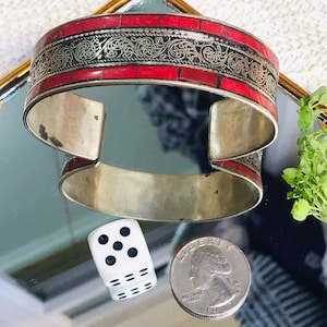 Afghanische Kuchi Traditionelle Hochzeit Party Bauchtanz Hand-E-Handarbeit Verarbeitung Vintage Ethno Tribal Kuchi Manschetten Vintage Armband.