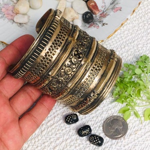 Afghanische Kuchi Traditionelle Hochzeit Party Bauchtanz Hand-E-Handarbeit Verarbeitung Vintage Ethno Tribal Kuchi Manschetten Vintage Armband. 8 Bild 1