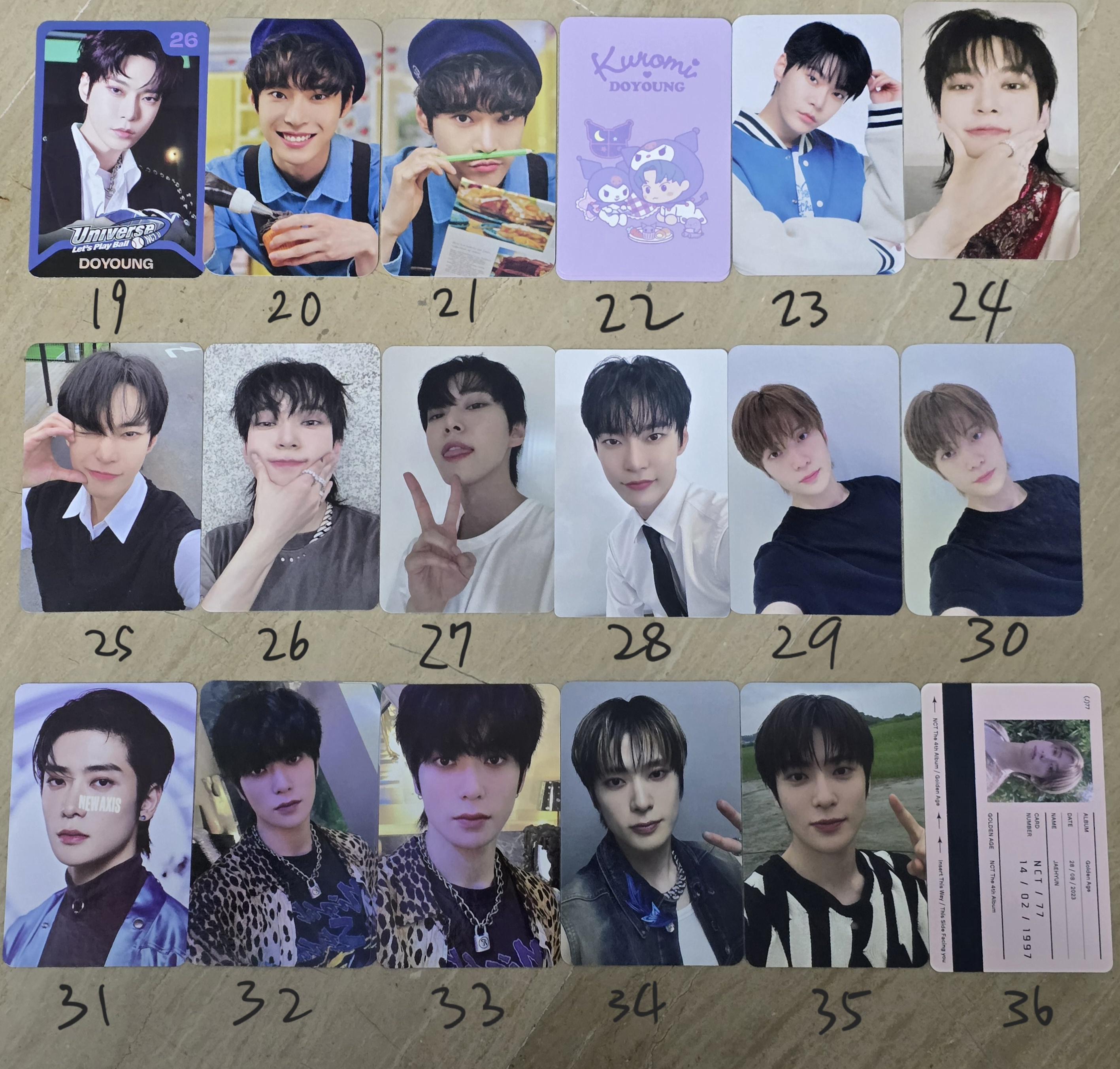 Official NCT 127 PC Photocard Kpop (taeyong Johnny Yuta Doyoung