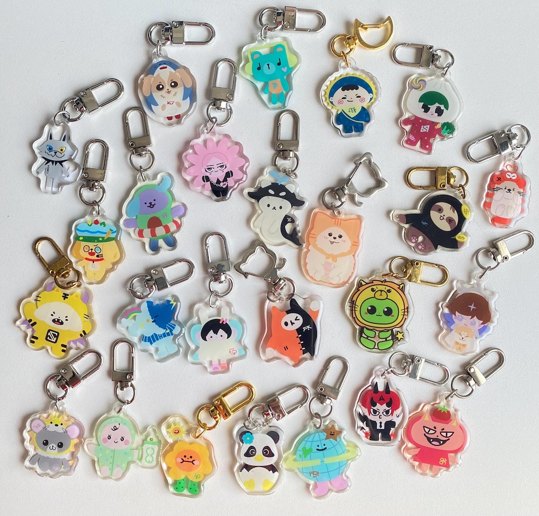 Unofficial Acrylic Epoxy Resin Keyring Muvmuv Avocean