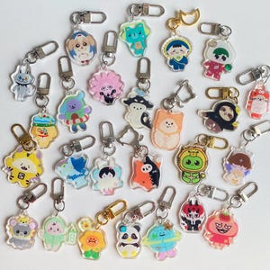 Unofficial Acrylic Epoxy resin Keyring MuvMuv Avocean Tomafox Wesley Samruay Paody LYKYOU Babii Polcasan LUNAR domiia Jummo Guinzly Ceri