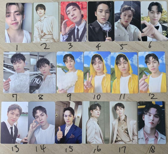 Official SEVENTEEN Hiphop Unit Photocards PC (scoups Wonwoo Mingyu