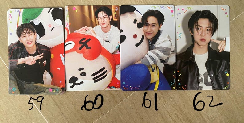GMMTV Naiin Feria del Libro 2026 Happy Fam Bonds Tarjetas aleatorias coleccionables (SaveFranc OhmPoon KristSingto Taynew LYKN Jasp.er Nanon) Thai BL imagen 7