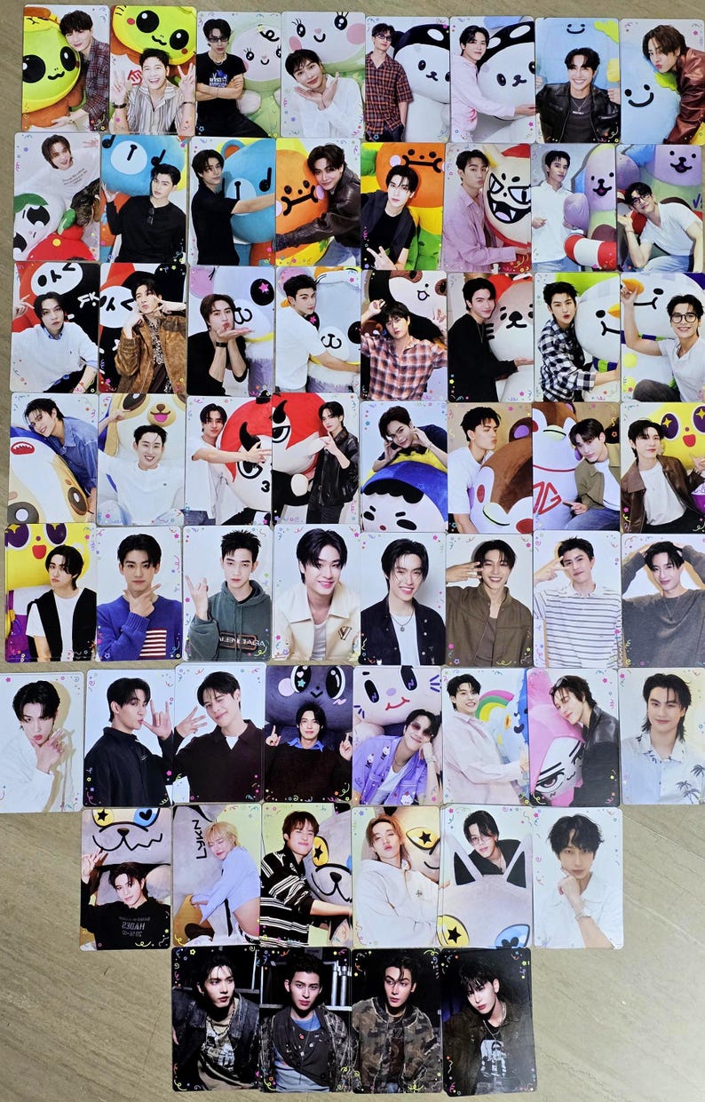 GMMTV Naiin Feria del Libro 2026 Happy Fam Bonds Tarjetas aleatorias coleccionables (SaveFranc OhmPoon KristSingto Taynew LYKN Jasp.er Nanon) Thai BL imagen 1