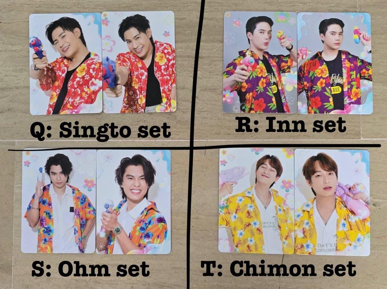 idolo boxsetサイン　taynew offgun krirtsinto Official GMMTV 2025 Songkran Photocards (kristsingto Taynew