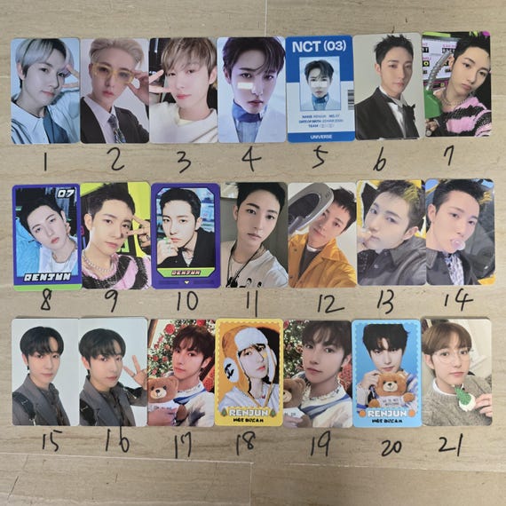nct nctdream ジェミン スペシャルトレカ glitchmode md Official NCT Dream Huang Renjun Photocard Kpop (hot Sauce ISTJ
