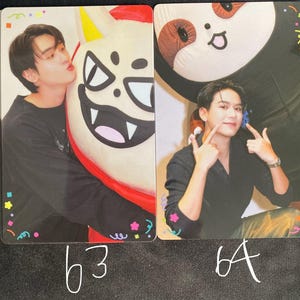GMMTV Naiin Feria del Libro 2026 Happy Fam Bonds Tarjetas aleatorias coleccionables (SaveFranc OhmPoon KristSingto Taynew LYKN Jasp.er Nanon) Thai BL imagen 8