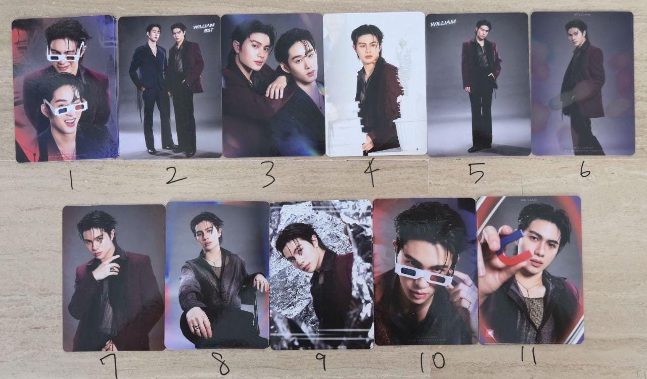 Official GMMTV Williamest Magnetic Fancon Photocards
