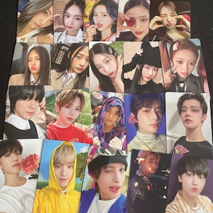 Mystery Pack Grab Bag Official Items NCT IVE Aespa Seventeen WayV TXT Le Sserafim NewJeans Riize (photocards pc) - Kpop