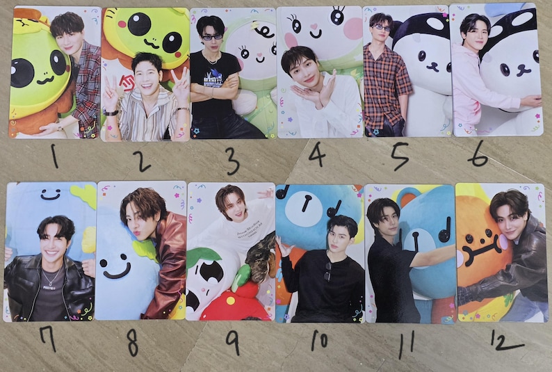 GMMTV Naiin Feria del Libro 2026 Happy Fam Bonds Tarjetas aleatorias coleccionables (SaveFranc OhmPoon KristSingto Taynew LYKN Jasp.er Nanon) Thai BL imagen 3