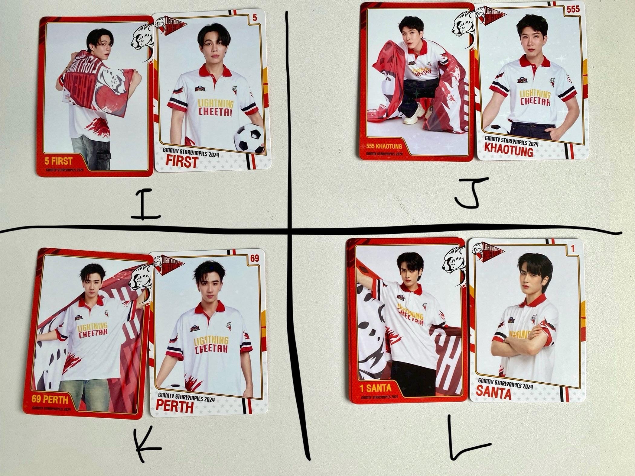 Official GMMTV Starlympic 2024 Lightning Cheetah Cards