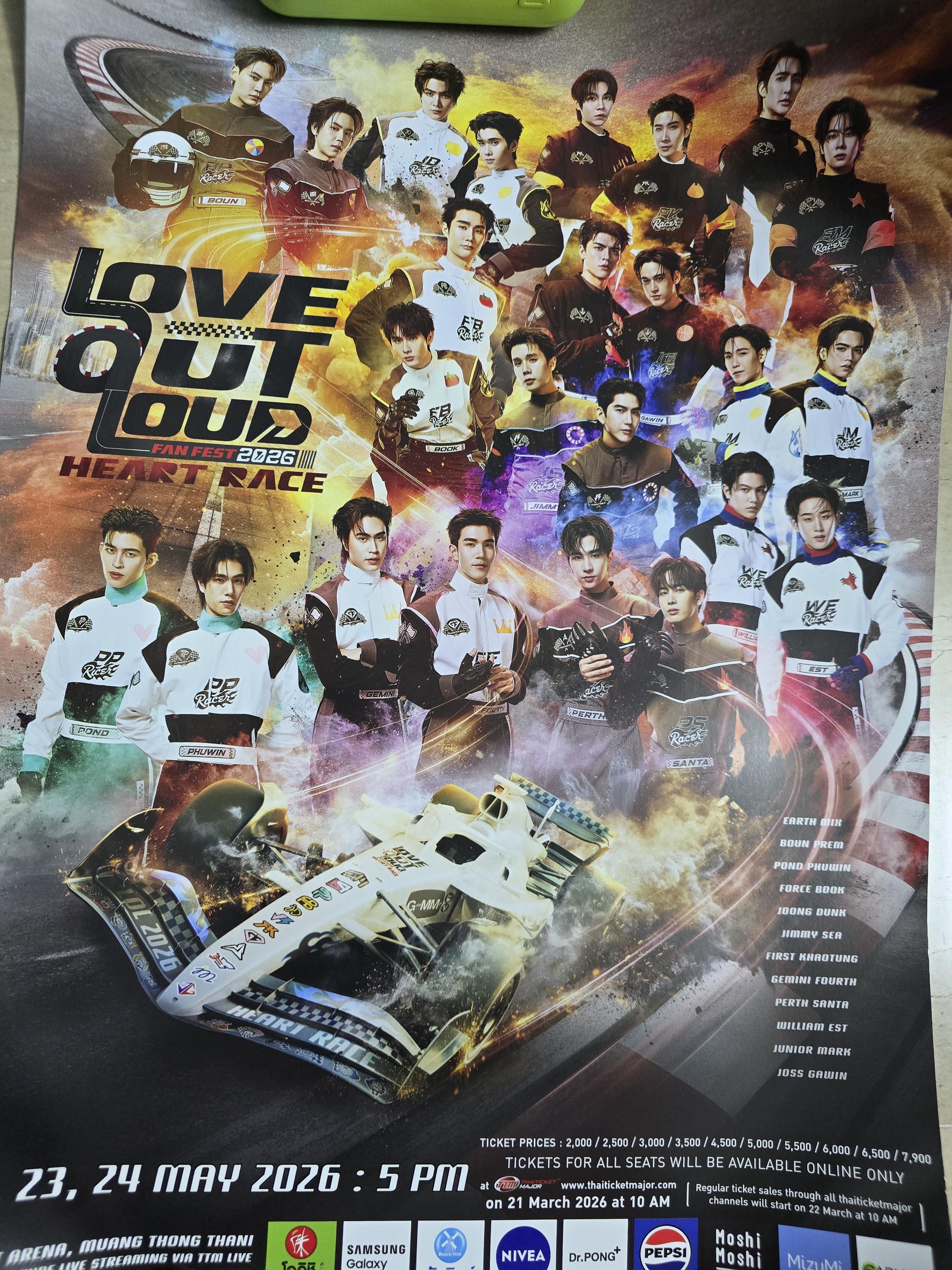 【GWセール】gmmtv fan fest サイン入りポスター GMMTV Fancon Musicon Fanday Posters - LOL Juniormark Lukemick
