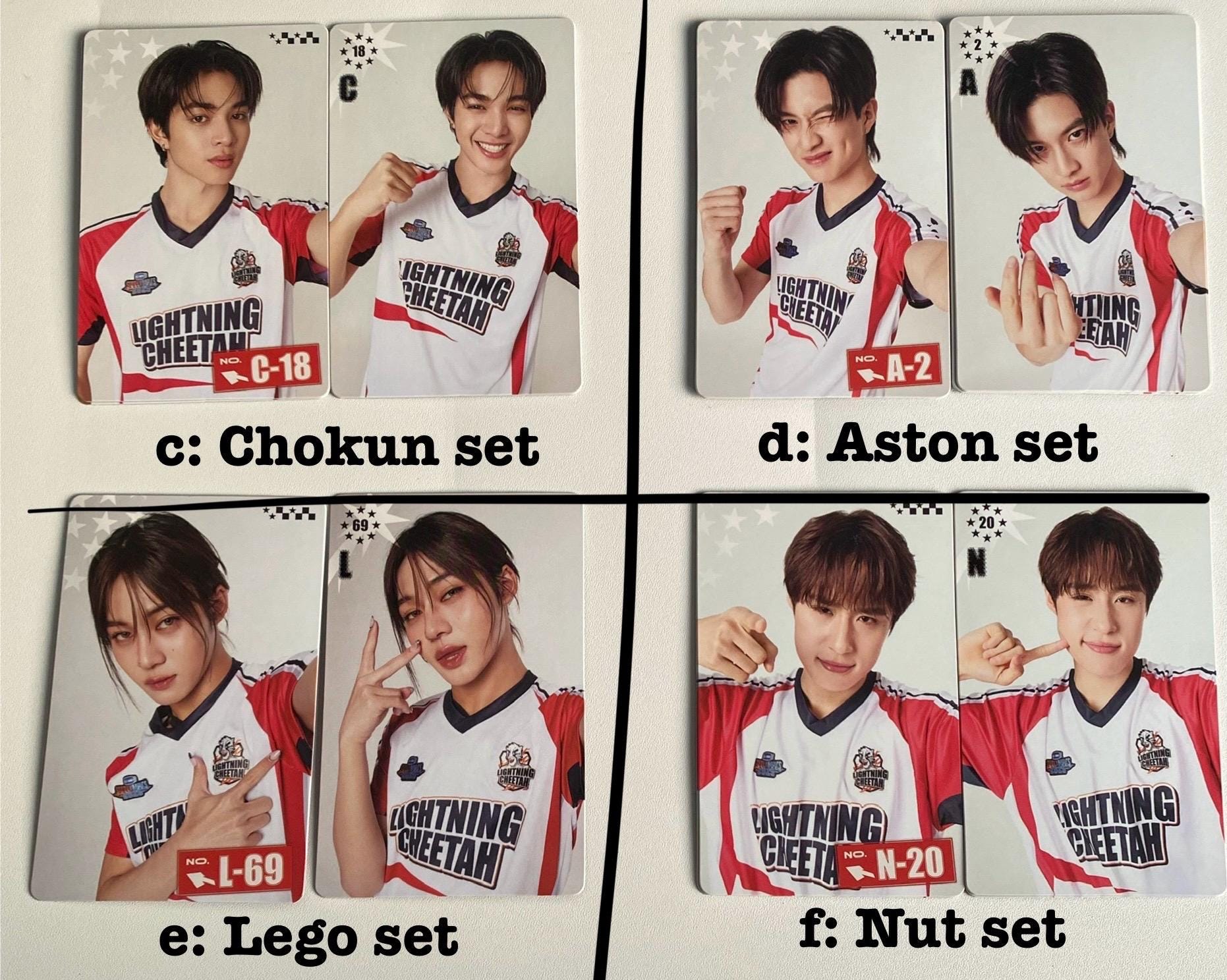 Lightning Cheetah Team GMMTV Starlympics 2025 Cards (jimmysea