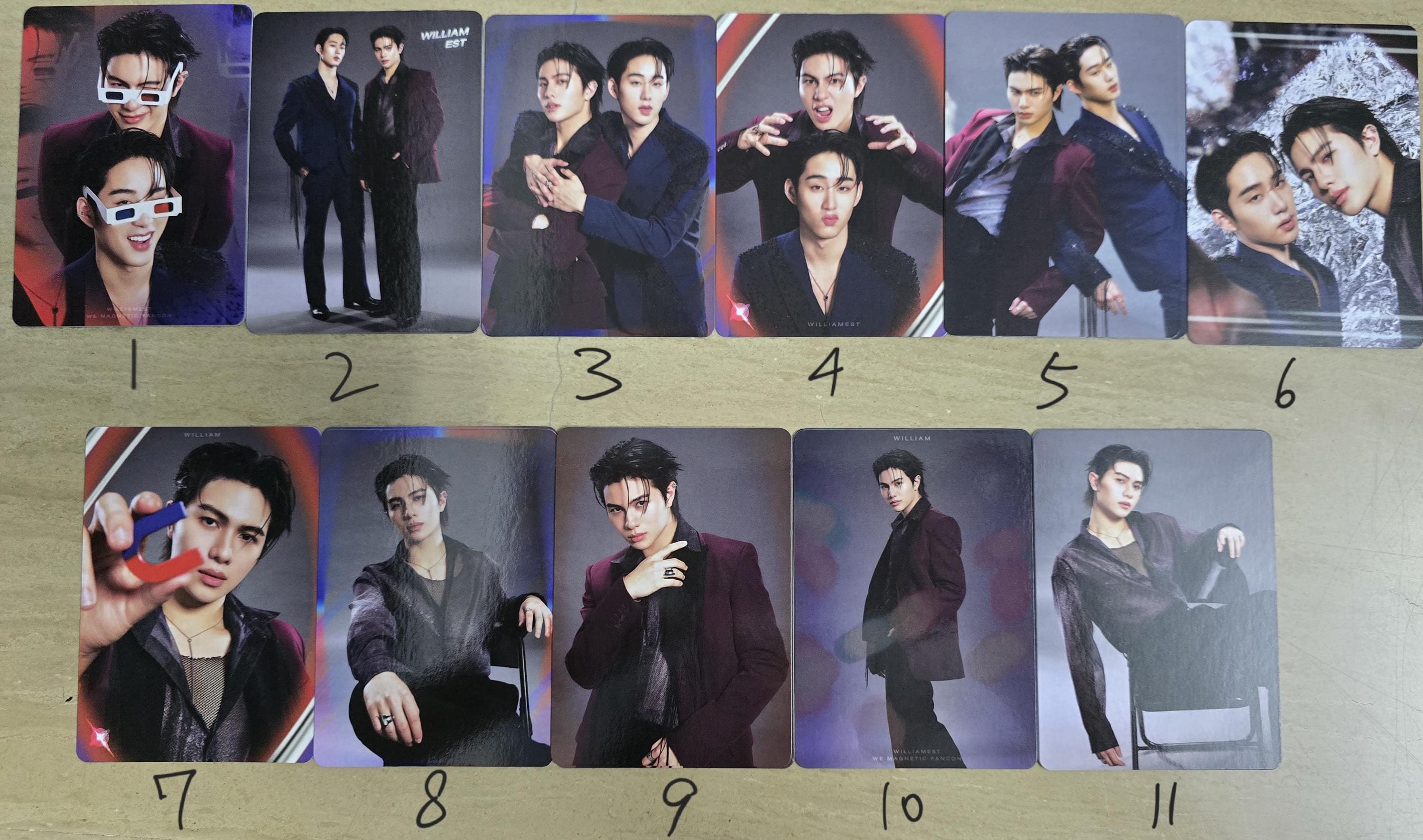 Williamest Magnetic FANCON Trading Cards (william Jakrapatr Est