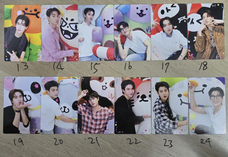GMMTV Naiin Feria del Libro 2026 Happy Fam Bonds Tarjetas aleatorias coleccionables (SaveFranc OhmPoon KristSingto Taynew LYKN Jasp.er Nanon) Thai BL imagen 4