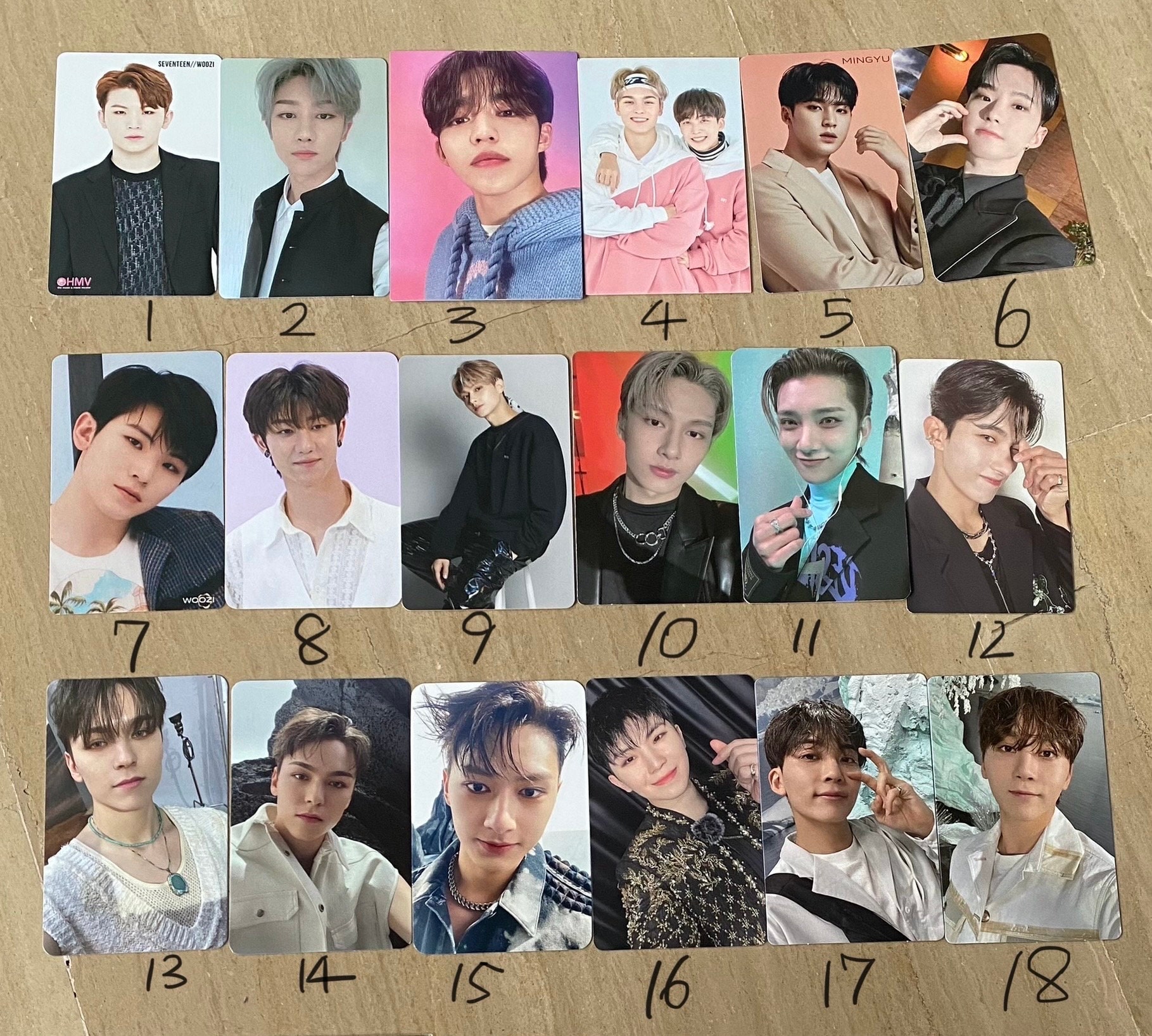 Official SEVENTEEN Photocards PC Ktown4u Minifile Pob Kpop