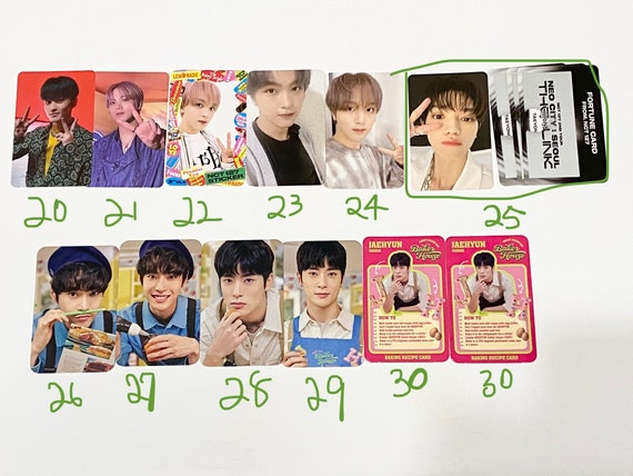 公式 NCT 127 PC フォトカード Kpop テヨン ドヨン ジェヒョン マーク