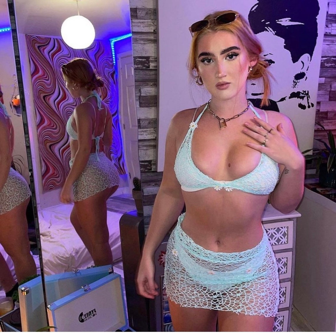 Mint Green Two Piece Festival Co Ord Festival Two Piece Etsy UK