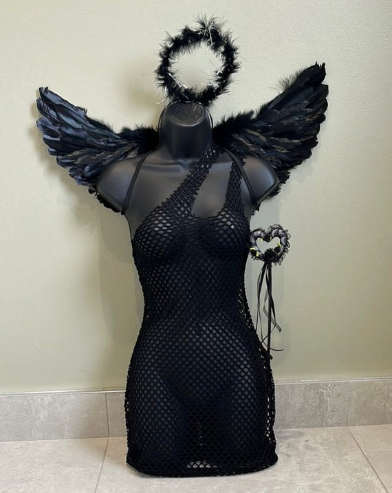 Dark Angel Costume Fallen Angel Angel Outfit Angel Costume - Etsy
