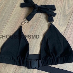 Black buckle crop top, buckle crop top, festival top, festival crop top, black top, rave outfit, festival outfit