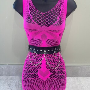 Pink fishnet dress, festival dress, festival fishnet dress, rave outfit, festival outfit, mesh dress, pink dress, womens dress, net dress