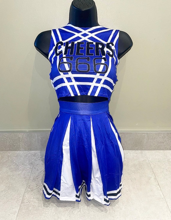 middelen katje Acquiesce Blauwe cheerleader kostuum cheerleading outfit Halloween - Etsy België