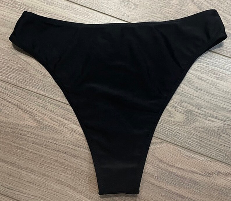 Black bottoms, thick knickers, undergarments, festival knickers, festival bottoms, festival outfit, rave outfit, black knickers image 1