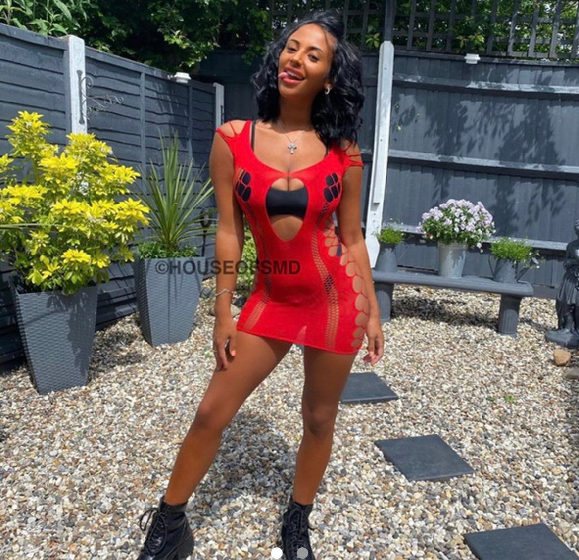 Red fishnet dress mesh dress fishnet dress black dress festival outfit rave outfit festival dress red dress