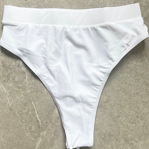 White high waisted bottoms, thick knickers, undergarments, festival knickers, festival bottoms, festival outfit, rave outfit, white knickers