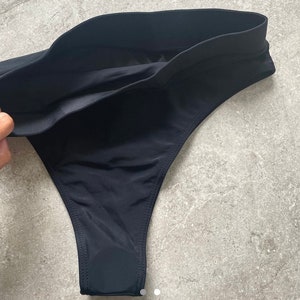 Black high waisted bottoms, thick knickers, undergarments, festival knickers, festival bottoms, festival outfit, rave outfit, black knickers image 2