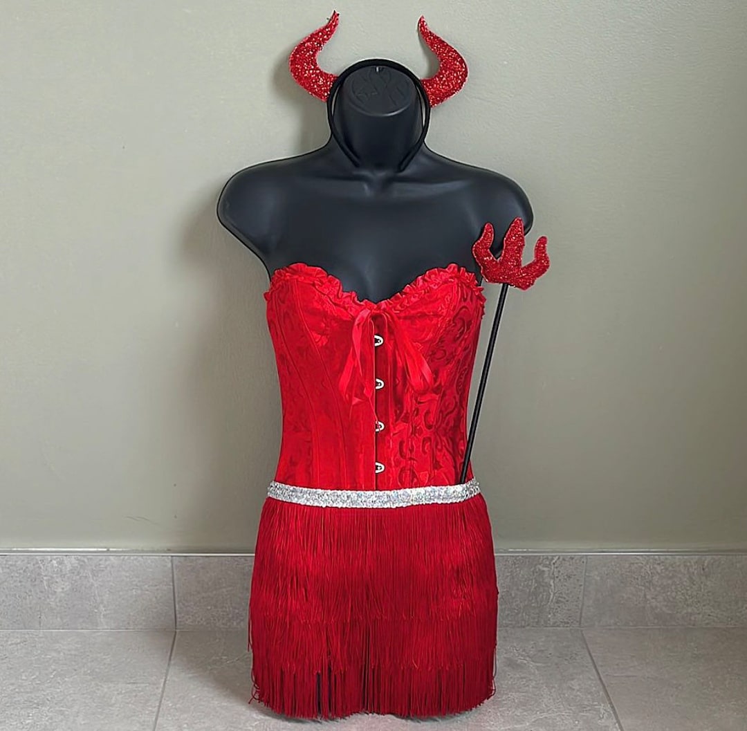 Devil Costume Devil Outfit Halloween Outfit Halloween Etsy
