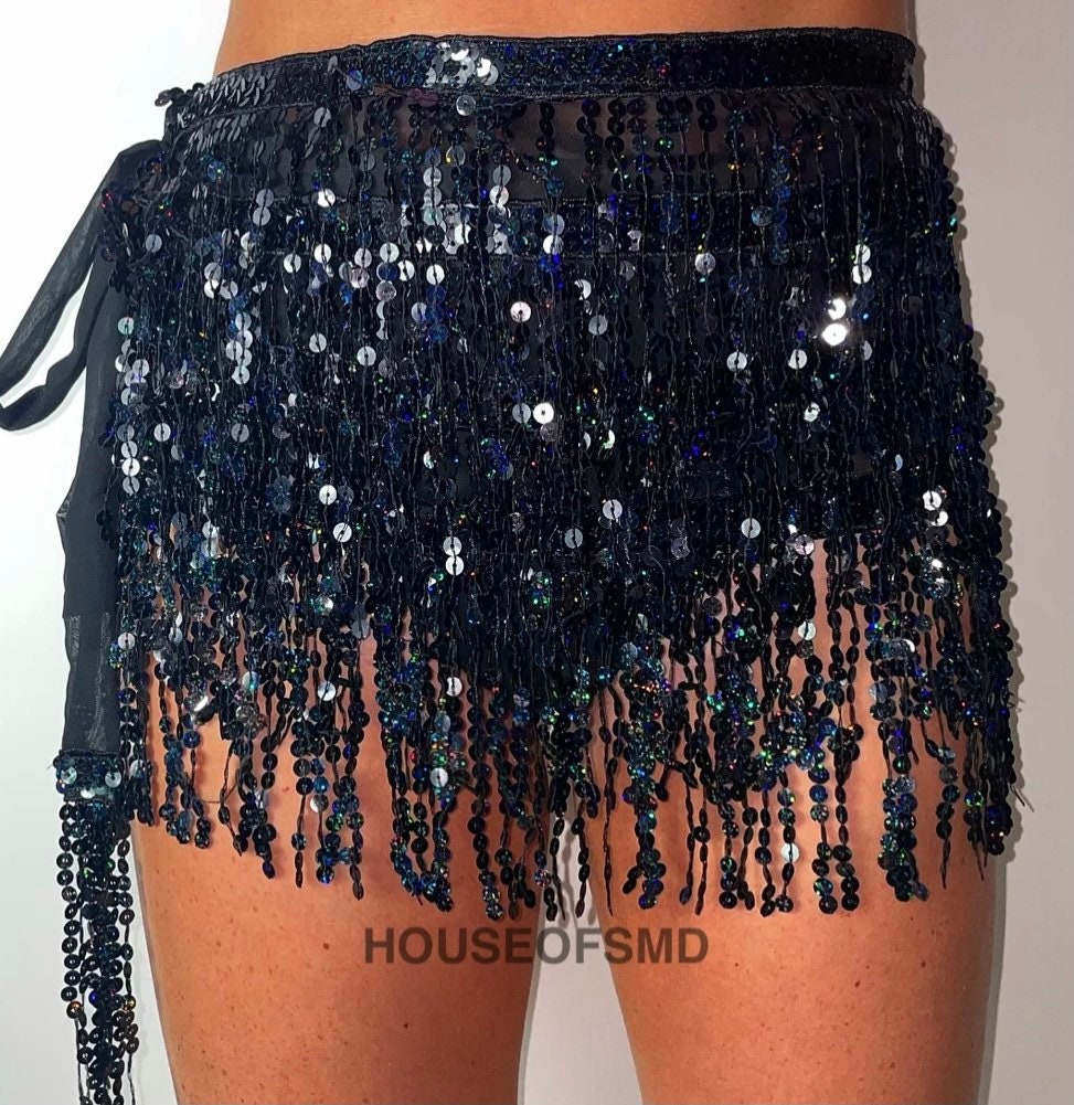 Sequin Tassel Shorts - Etsy