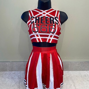 Costume da cheerleader con pon pon –