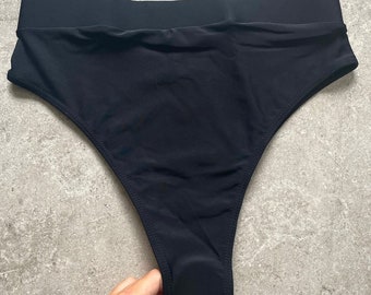 Black high waisted bottoms, thick knickers, undergarments, festival knickers, festival bottoms, festival outfit, rave outfit, black knickers