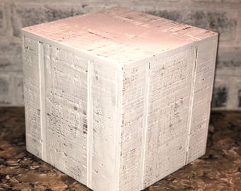 Reclaimed Wood Cube, Box, Plant Stand, Display Riser, Storage Box, Wedding Centerpiece, Farmhouse Decoration, Photography Prop, Organizer.