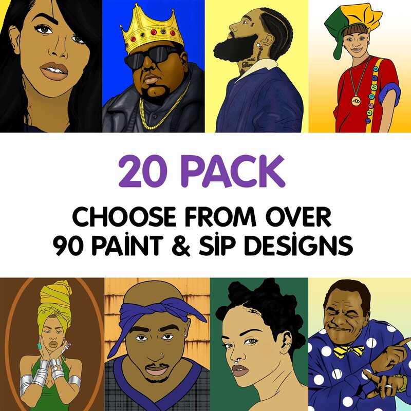 Predrawn Canvas for Painting for Adults Etsy