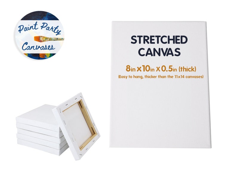 30 Pack Bulk Predrawn Canvases Outline Wholesale Stretched Etsy