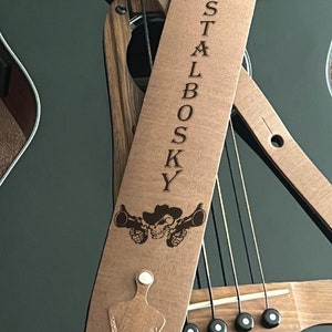 Handmade Custom Leather Guitar Strap - Ideal Christmas Gift for Musicians & Guitar Lovers - Personalized Guitar Strap - Classic Guitar Strap