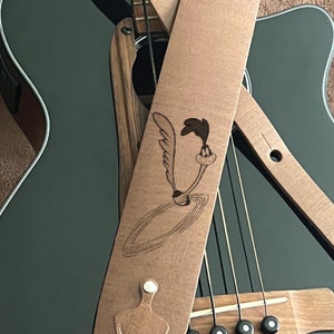 Custom Leather Guitar Strap, Ideal Birthday Gift for Him · Handcrafted, Full Adjustable, and Personalized for Music Lovers · Gift for Her